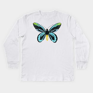 Queen Alexandra' s birdwing butterfly Kids Long Sleeve T-Shirt